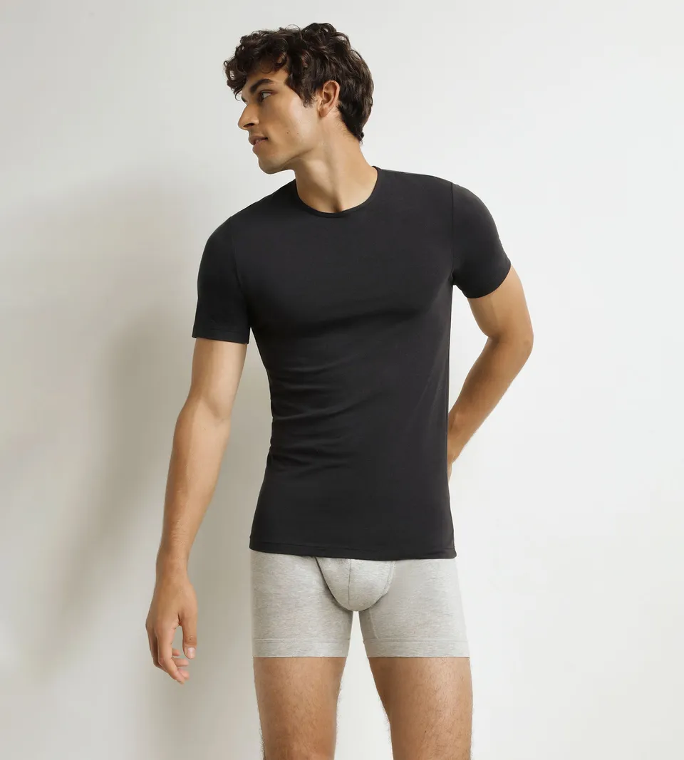 dim-thermal-t-shirt-homme-manches-courtes-noir image 1