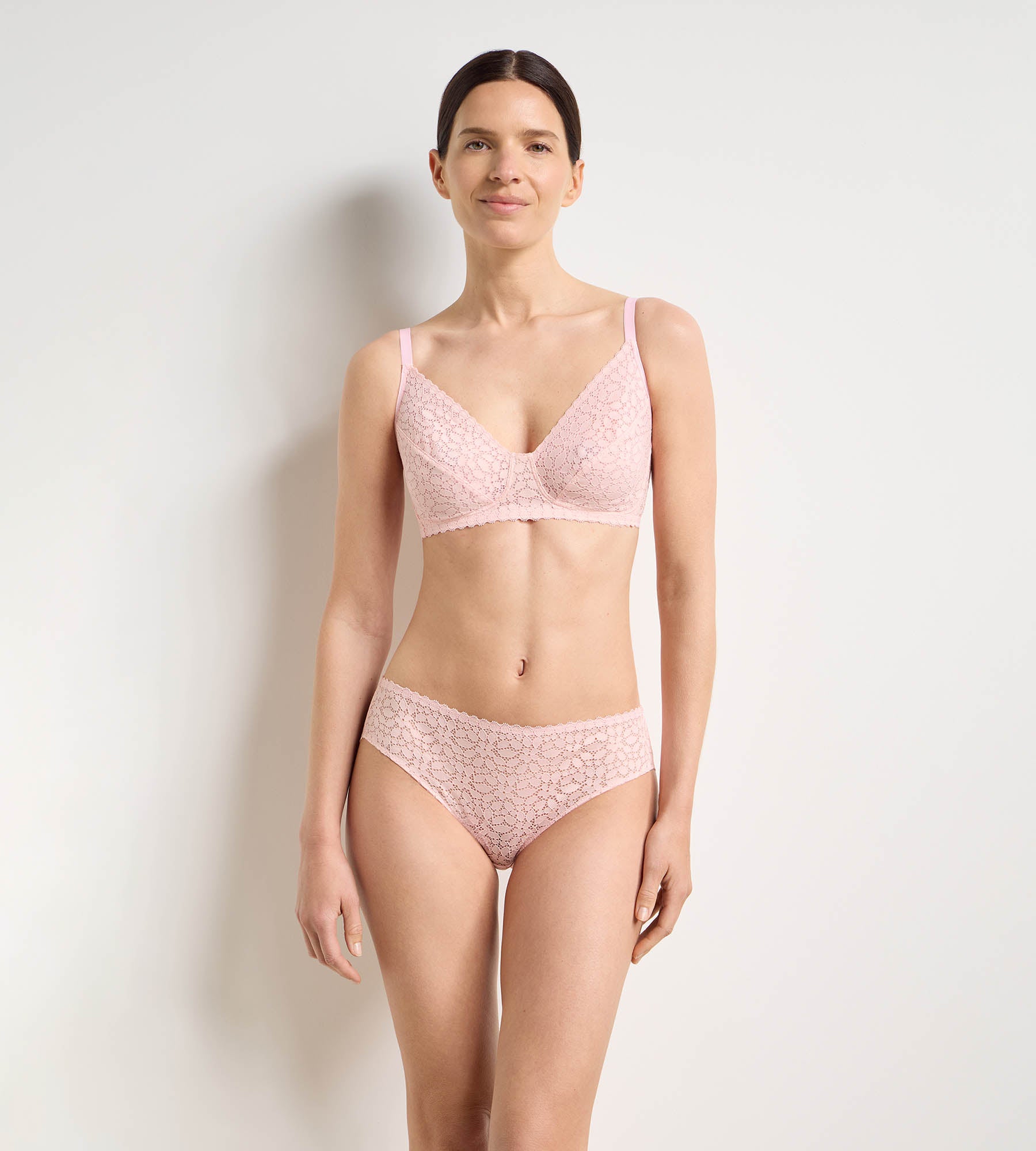 dim-daily-dentelle-soutien-gorge-sans-armatures-rose-p-tale image 3
