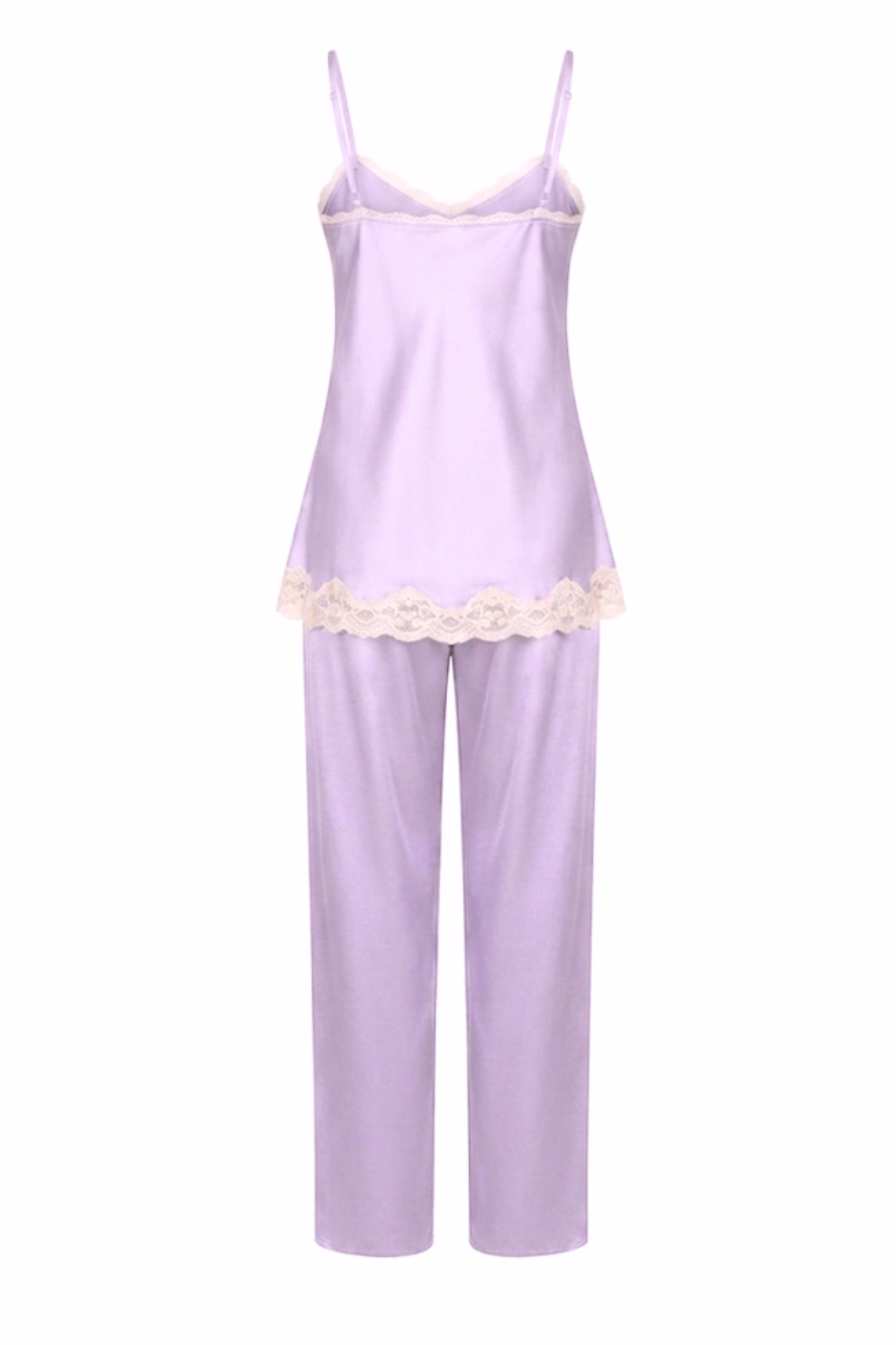 cadolle-pyjama-soie-lavande-dentelle-doubl-e-soie image 3