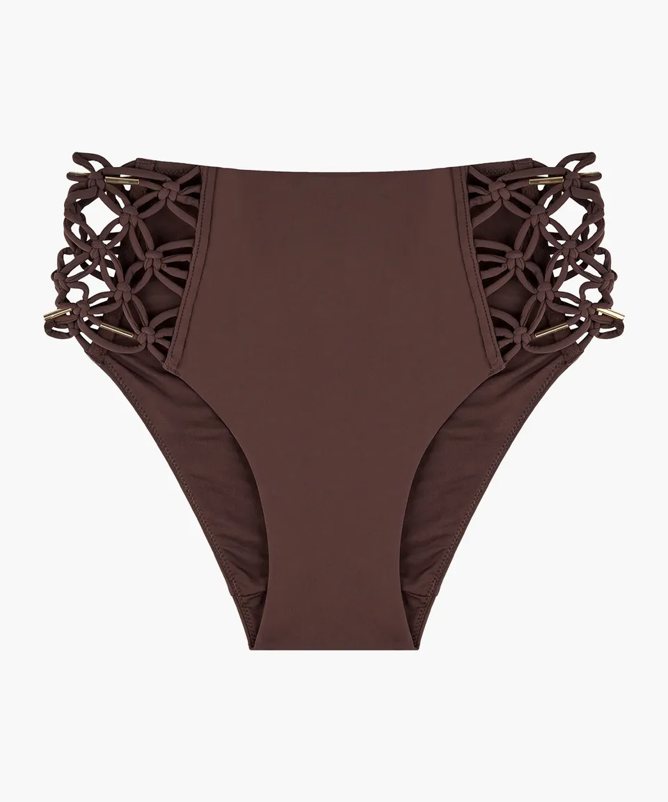 aubade-gipsy-muse-bas-de-maillot-taille-haute-henna image 1