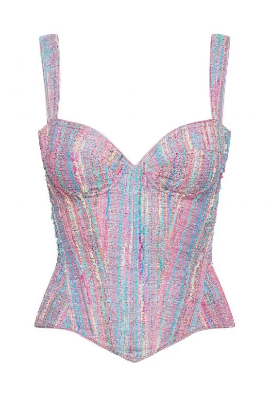 cadolle-astrid-cleves-corset-rose-tweed-la-age image 1