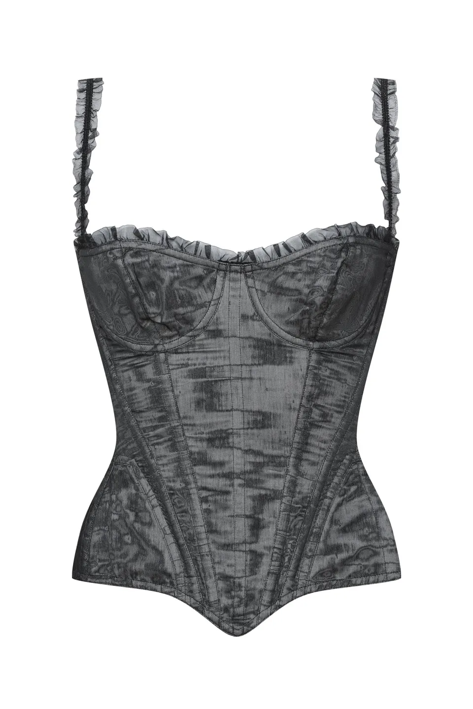 cadolle-cleves-corset-organza-noir image 1