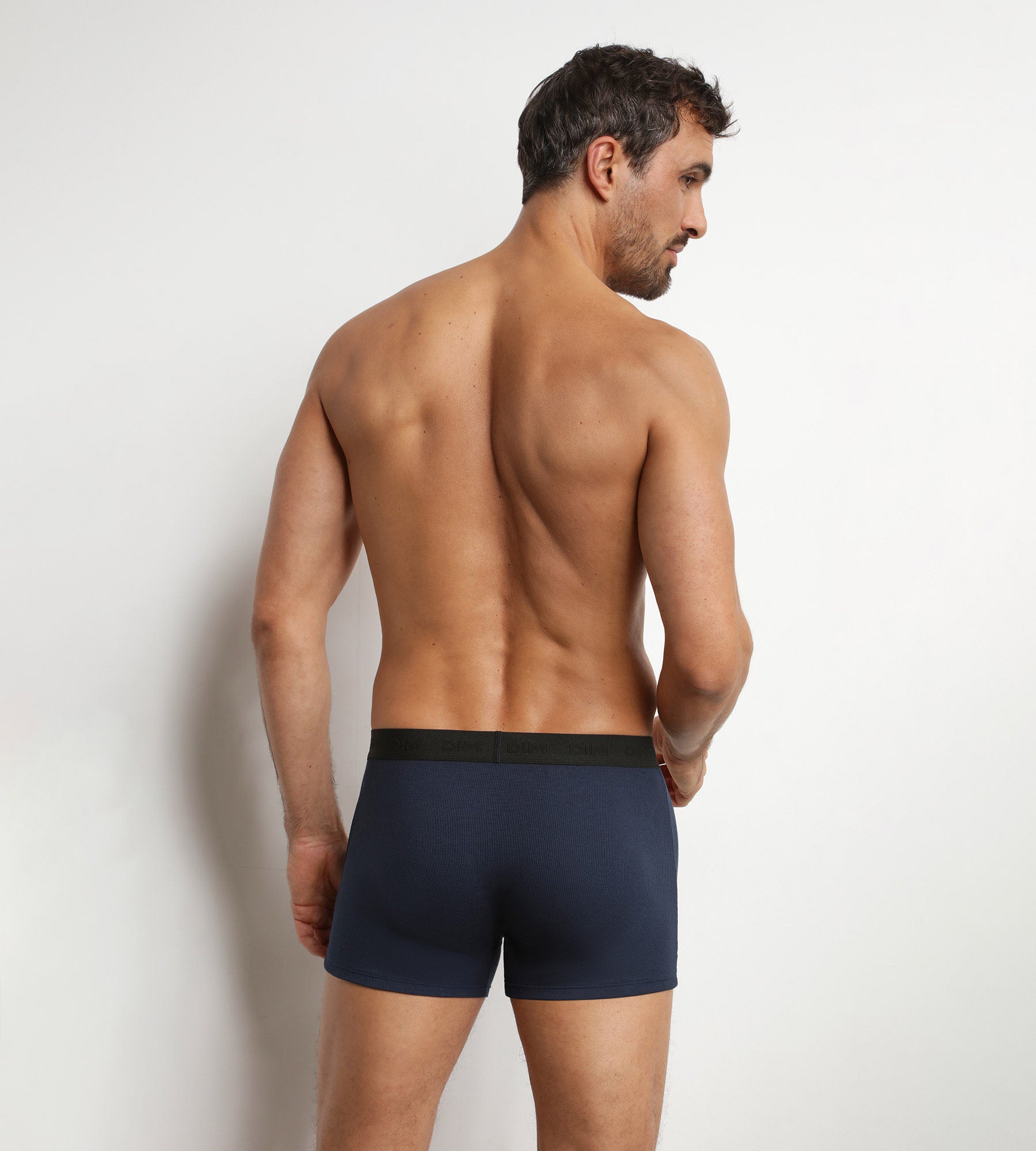 dim-l-gant-boxer-homme-en-coton-modal-c-tel-bleu-minuit image 2
