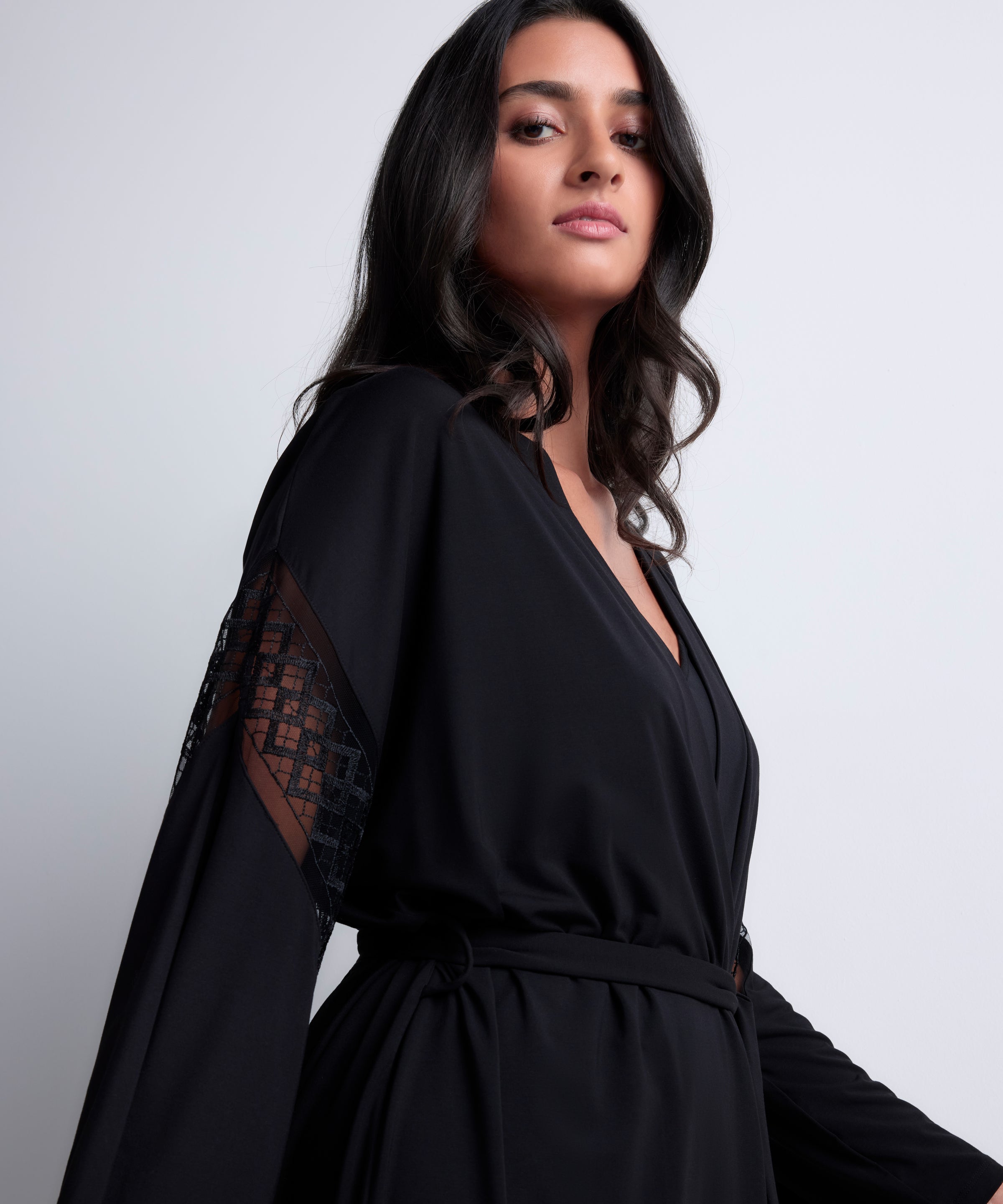 aubade-sweet-obsession-kimono-black image 2