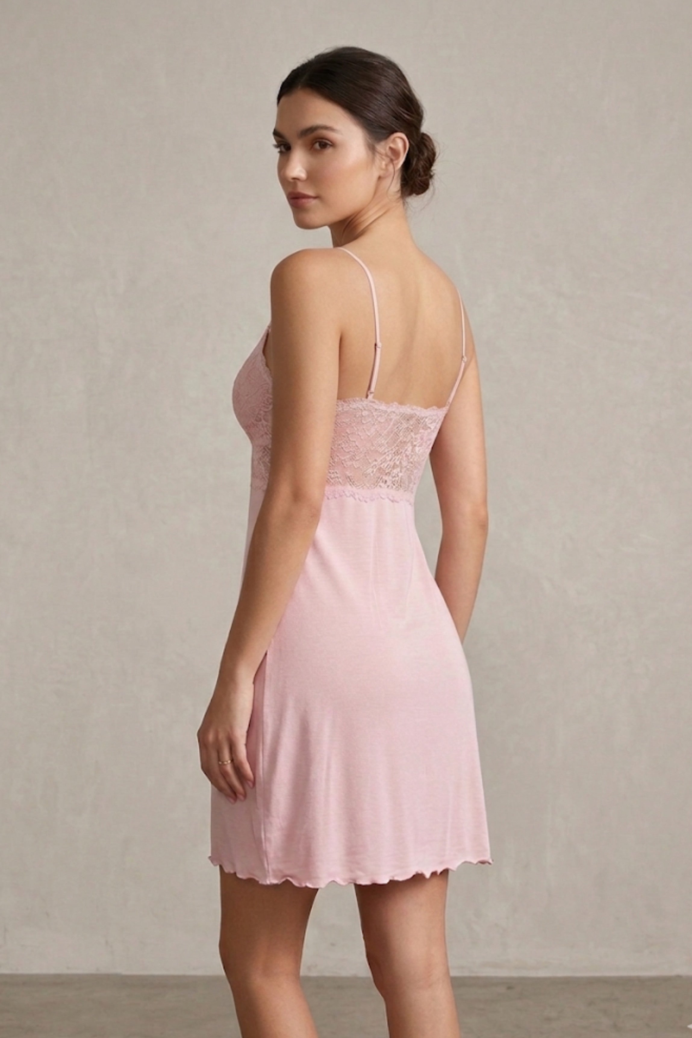 cadolle-eloise-nuisette-modal-et-dentelle-rose image 2
