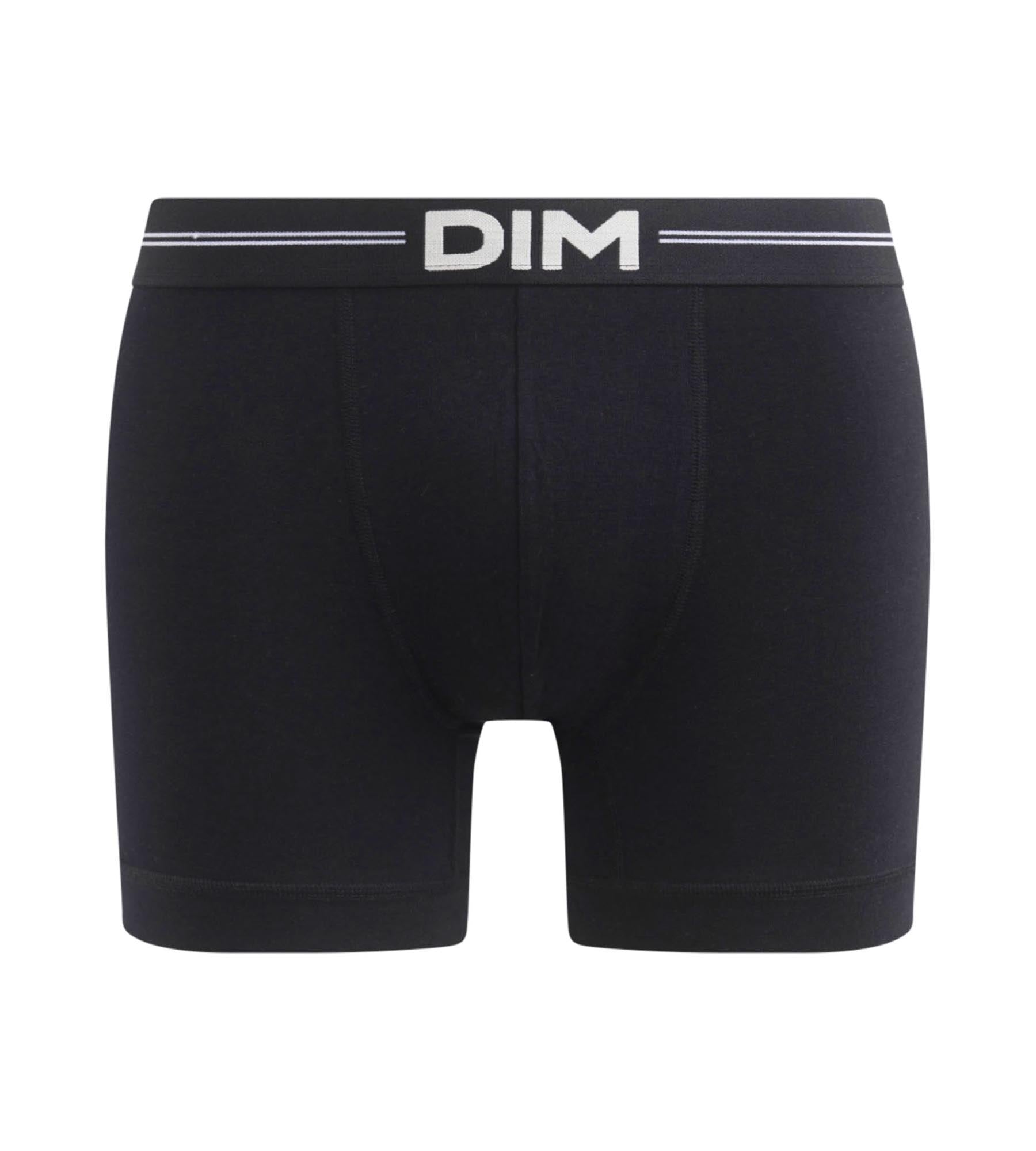 dim-icons-essentiel-boxer-homme-coton-modal-noir-coutures-plates image 3