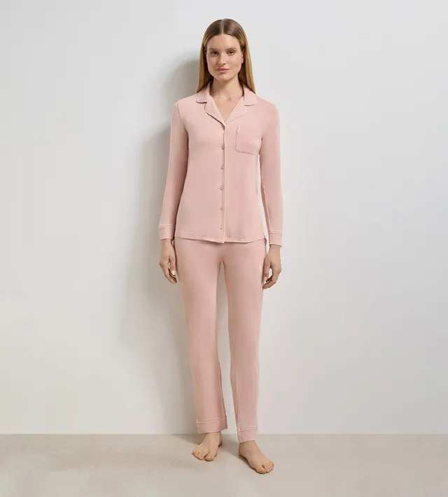 dim-pantalon-droit-en-viscose-lastique-soft-blush-rose image 1