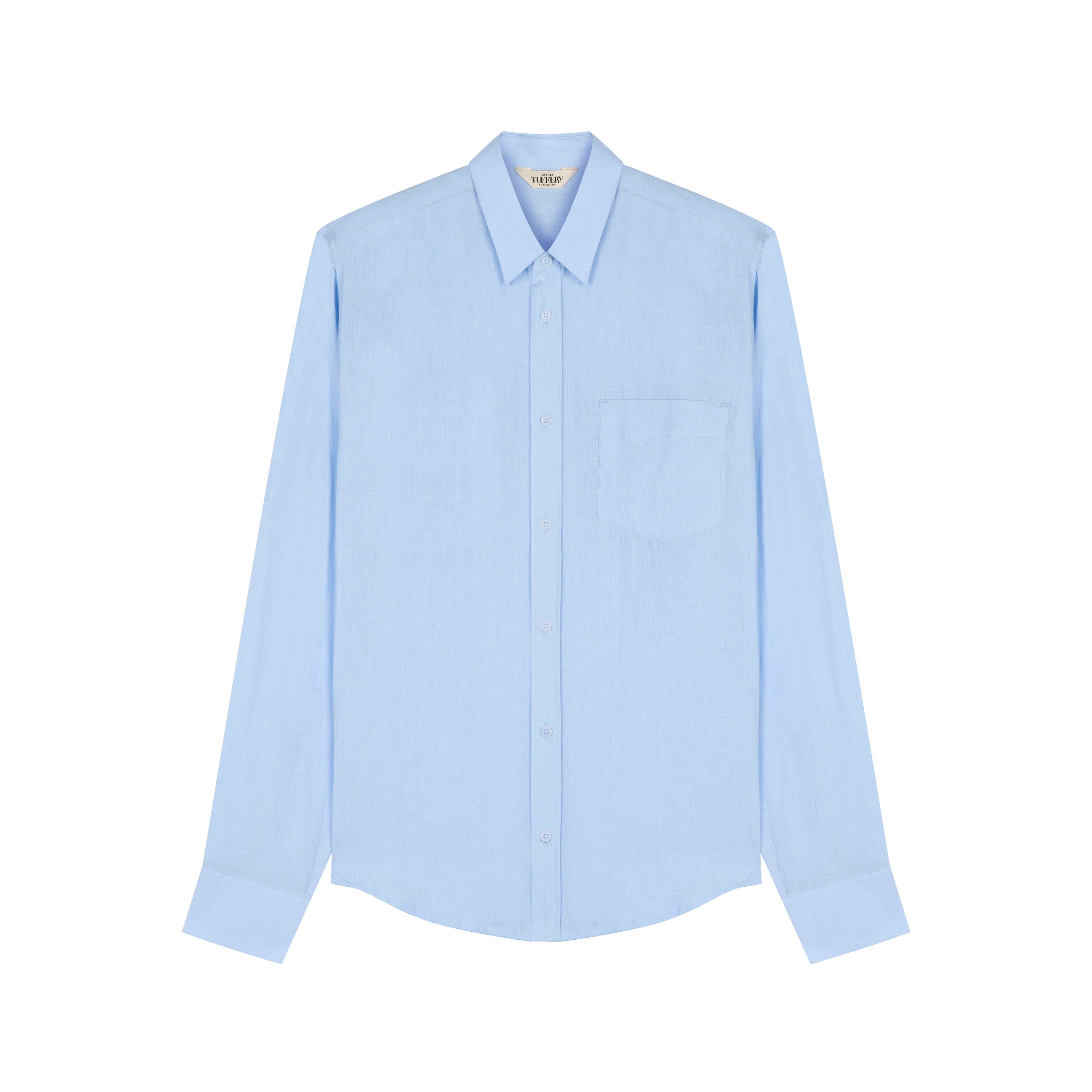 atelier-tuffery-chemise-aubrac-homme-droite-en-lin-fran-ais-bleu-clair image 1