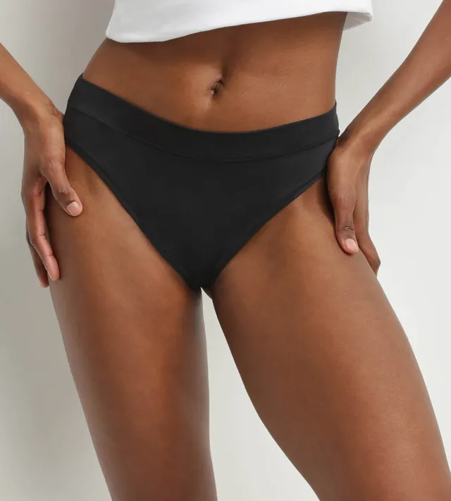 dim-comfort-collection-string-femme-coton-modal-noir image 1