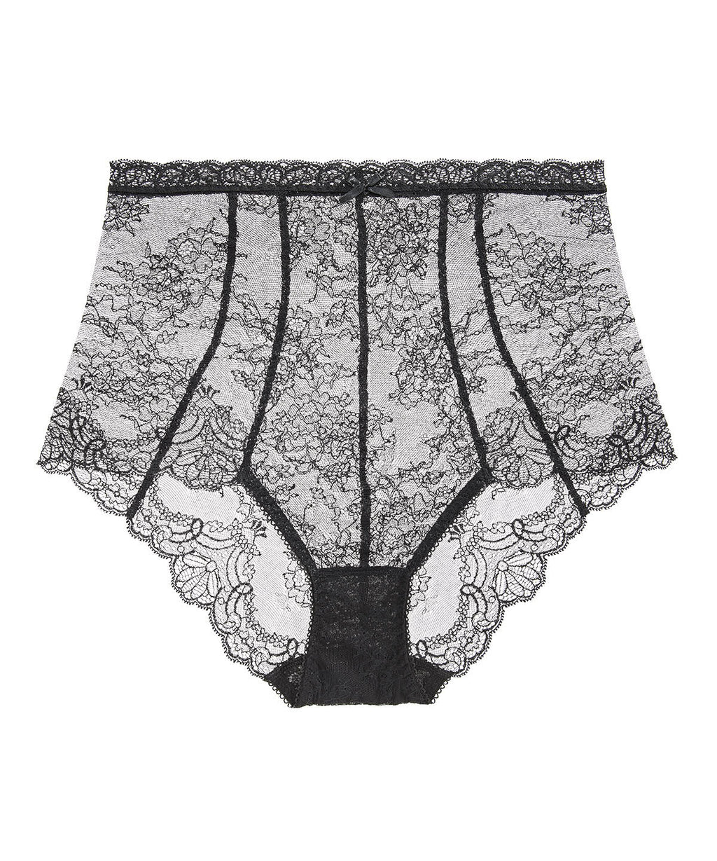 aubade-danse-des-sens-culotte-haute-en-dentelle-noire image 1