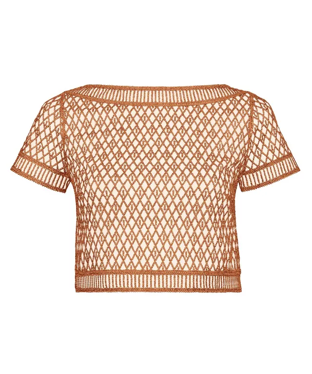 aubade-stardust-dream-top-manches-courtes-amber-gold-3 image 1