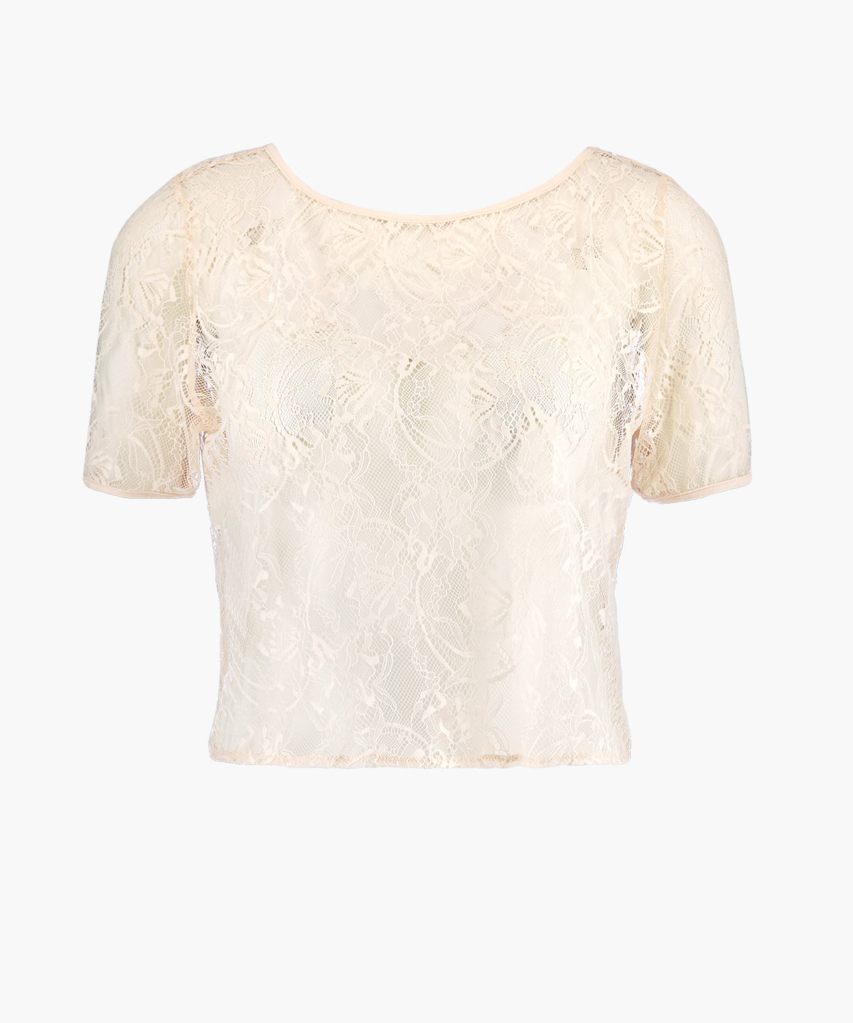 aubade-lazy-days-top-manches-courtes-en-dentelle-florale-petal image 1