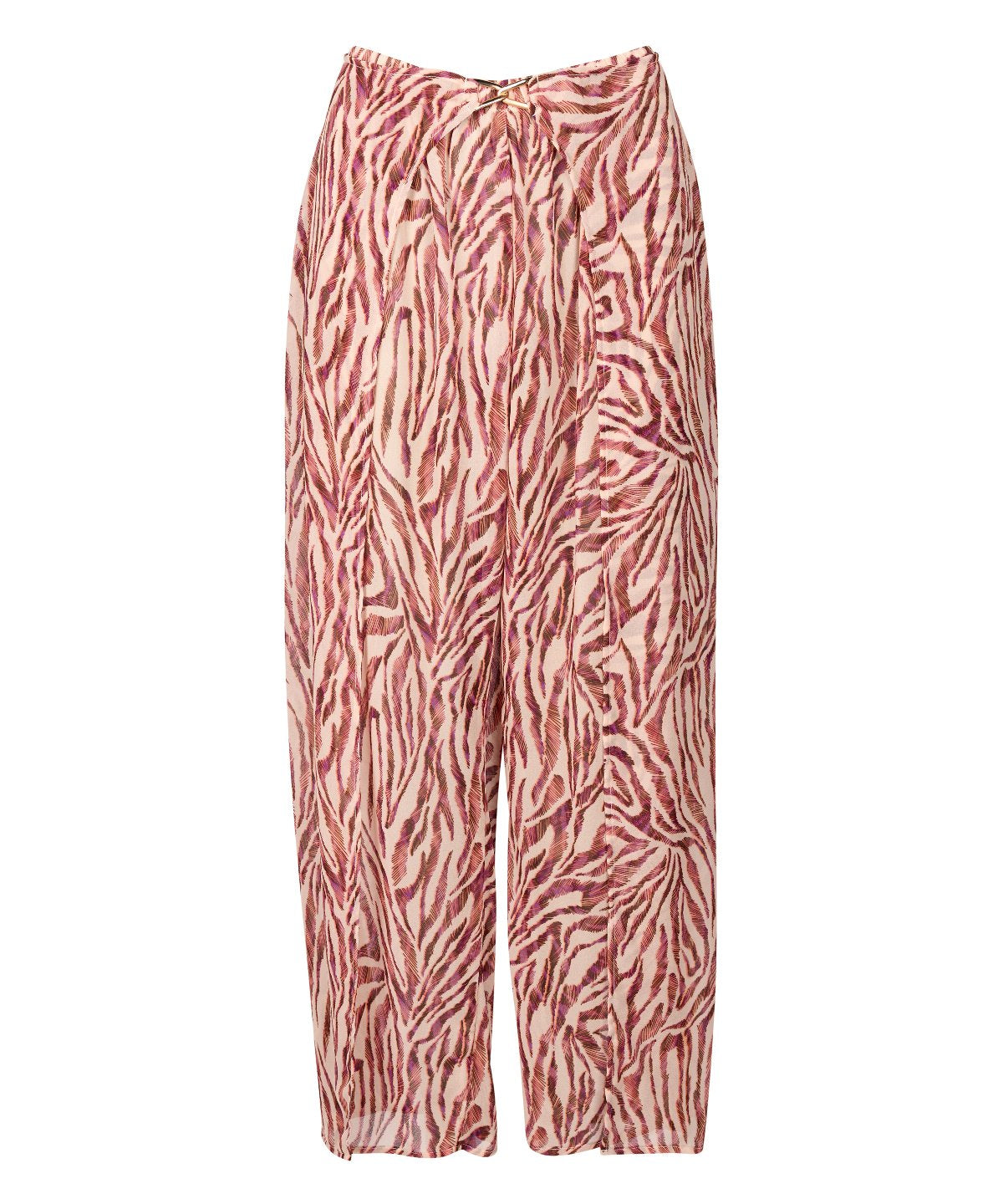 aubade-beach-walk-pantalon-voile-transparent-pink-tiger image 3