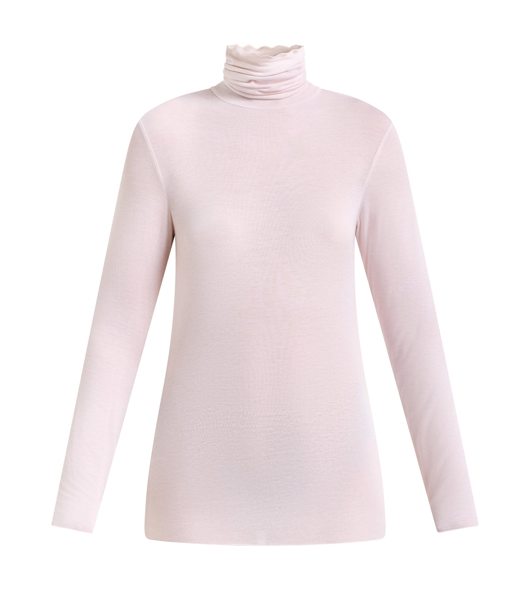 dim-thermal-light-t-shirt-femme-col-rond-rose-doux-modal-cachemire image 5