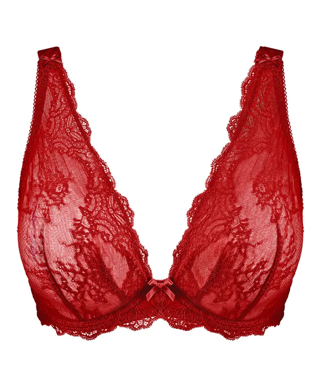 aubade-danse-des-sens-soutien-gorge-triangle-confort-rouge-irresistible-red image 1