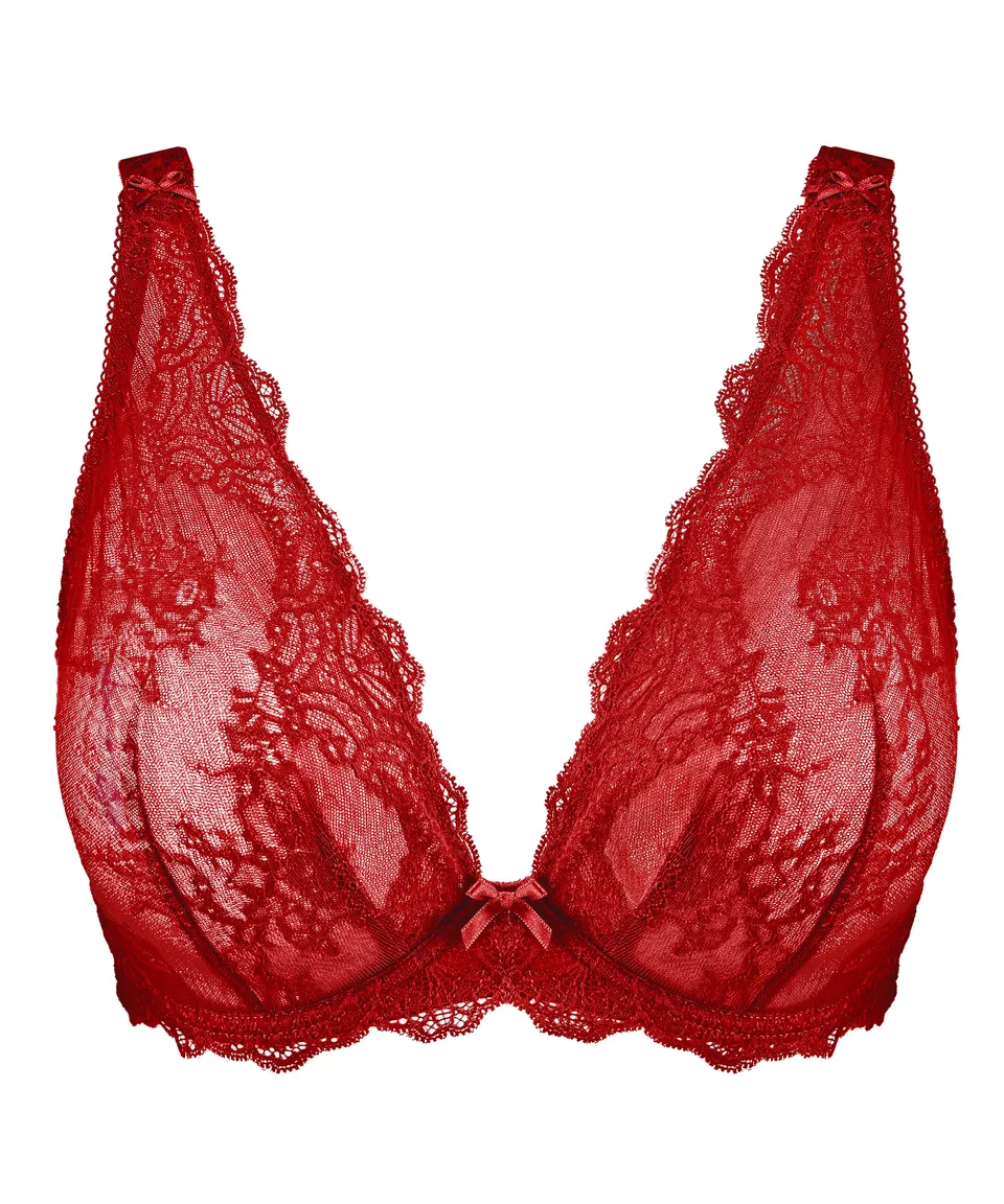 aubade-danse-des-sens-soutien-gorge-triangle-confort-rouge-irresistible-red image 1