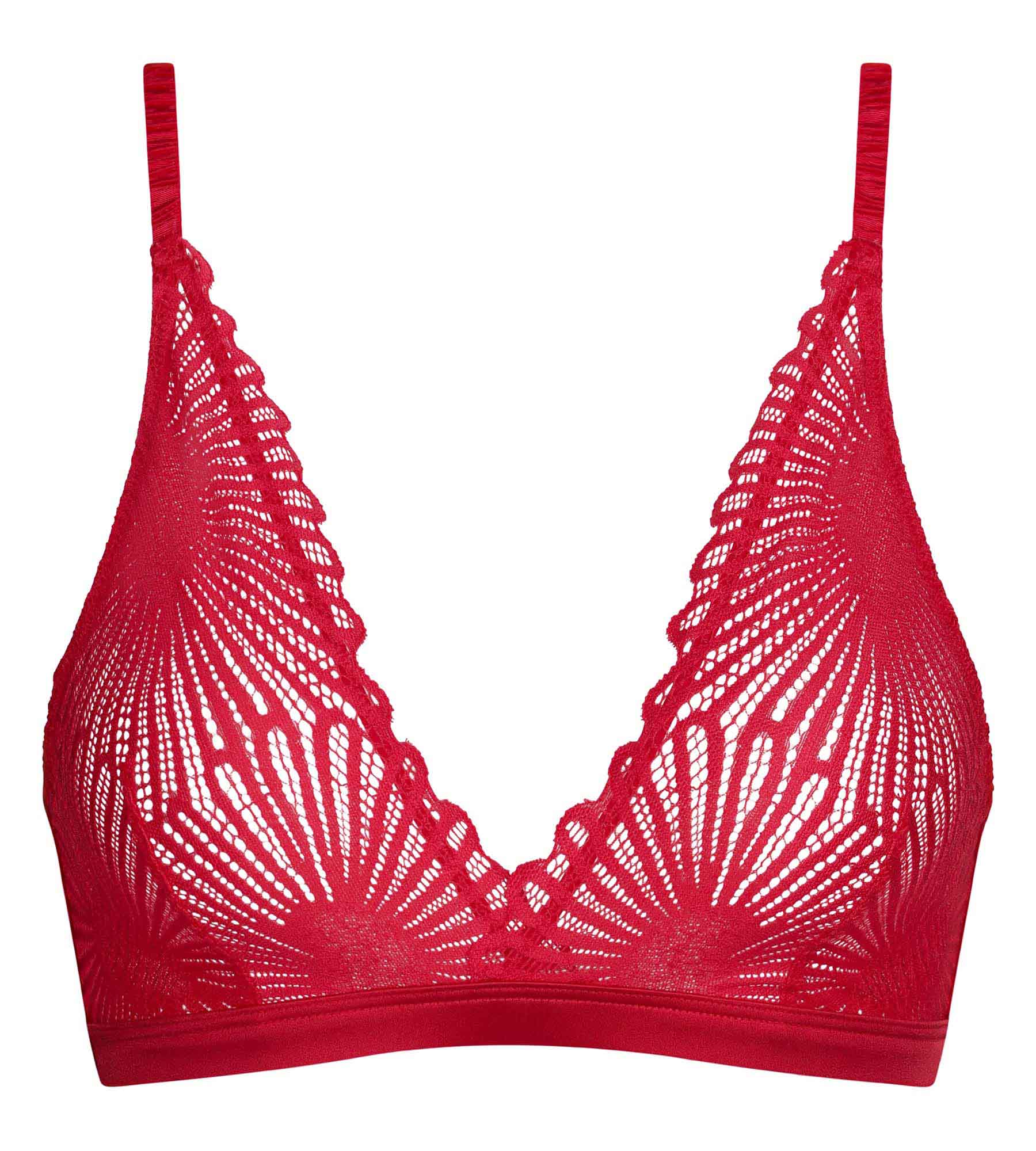 dim-chocolove-soutien-gorge-triangle-sans-armatures-dentelle-rouge image 6
