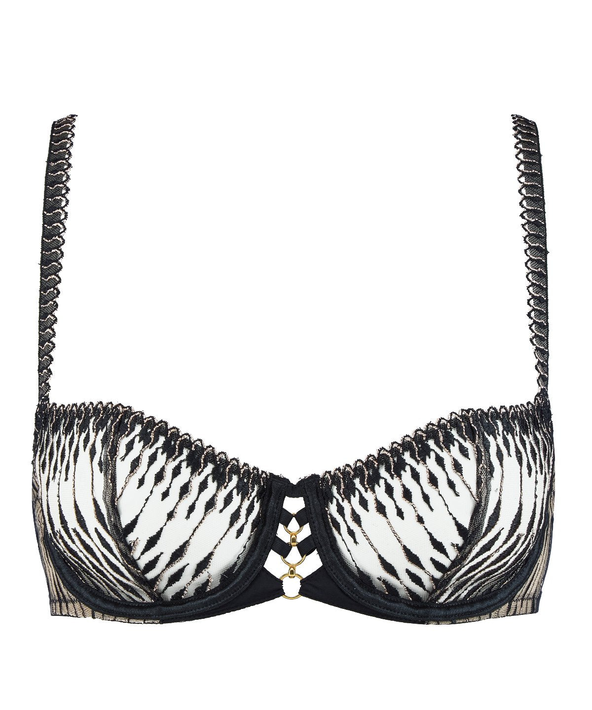 aubade-voodoo-kiss-soutien-gorge-corbeille-armatures-broderie-millenium-black image 1