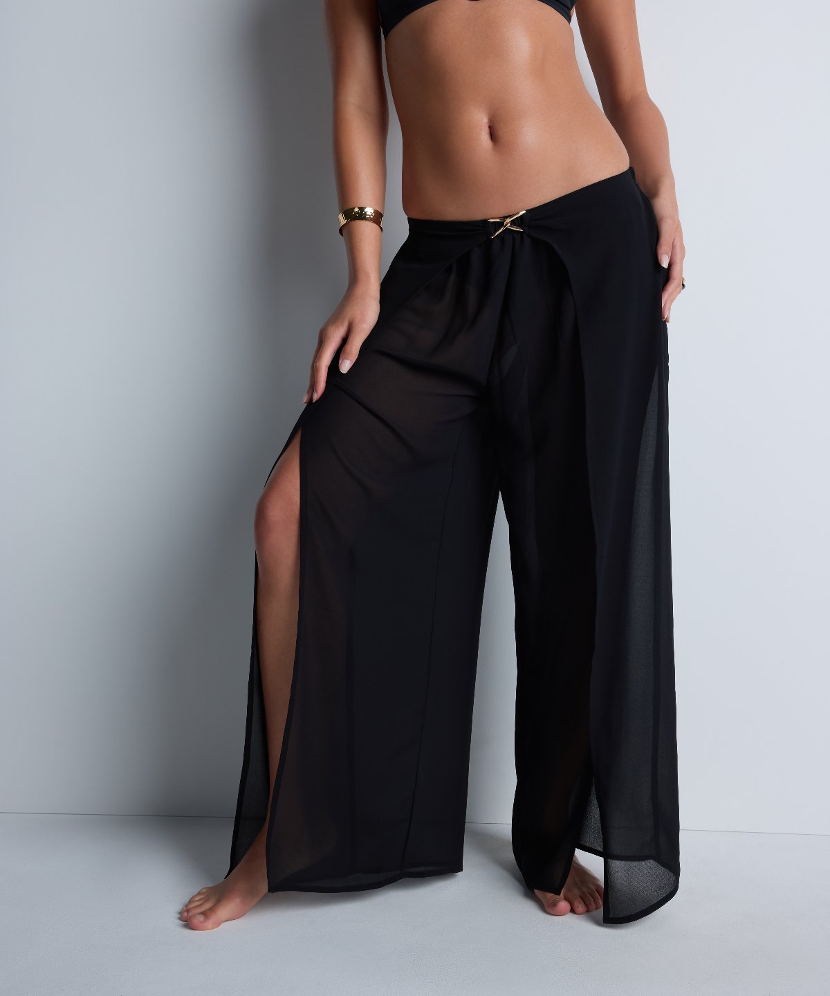 aubade-beach-walk-pantalon-fendu-black image 2