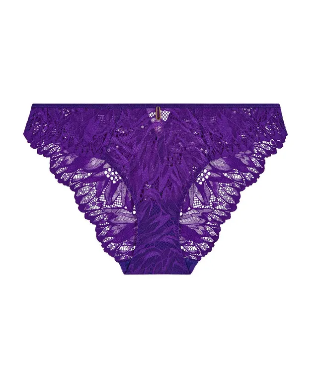 aubade-flowermania-slip-italien-poison-purple image 1