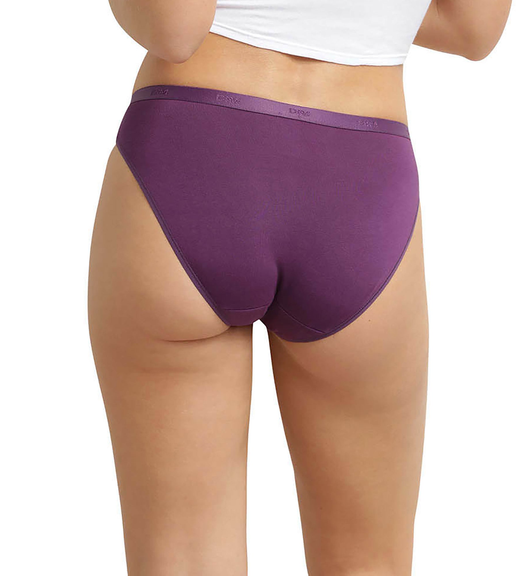 dim-les-pockets-lot-de-5-slips-femme-coton-stretch-message image 2