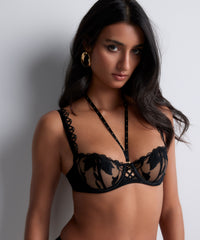 aubade-night-at-paradise-soutien-gorge-demi-bonnet-obsidian image 7