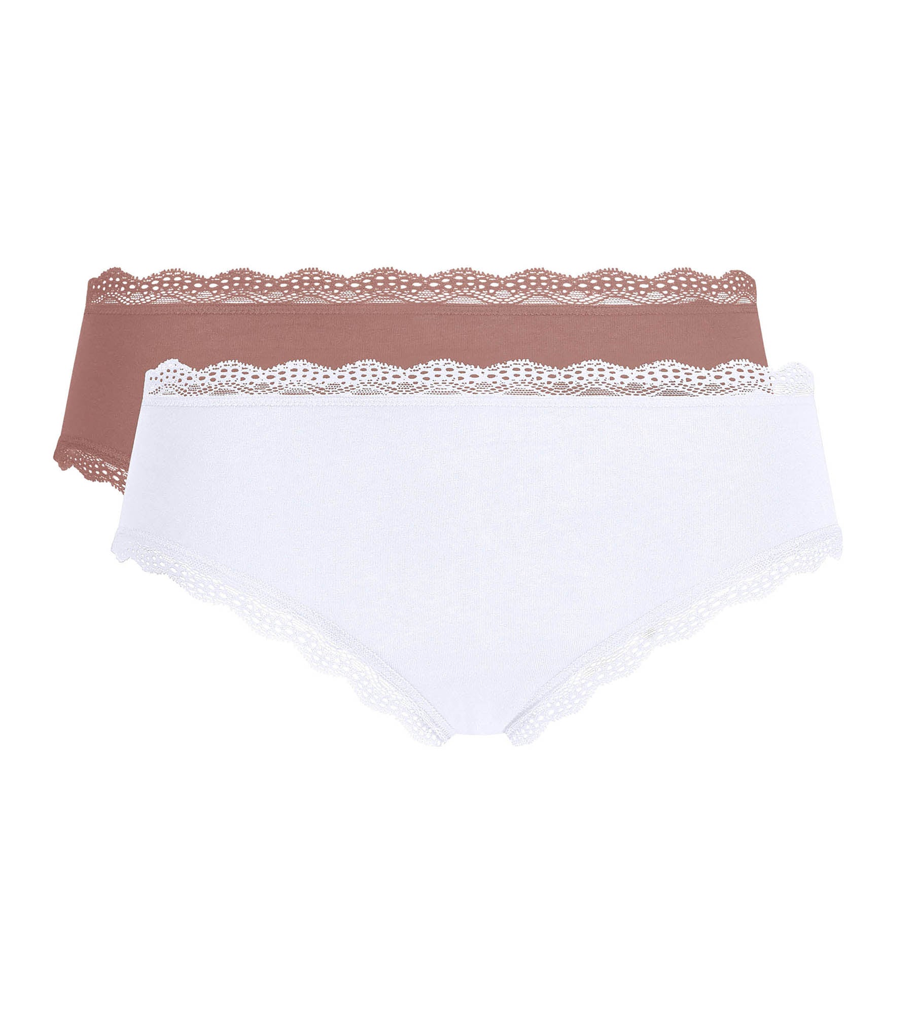 dim-daily-coton-dentelle-shorty-lot-de-2-cendre image 5