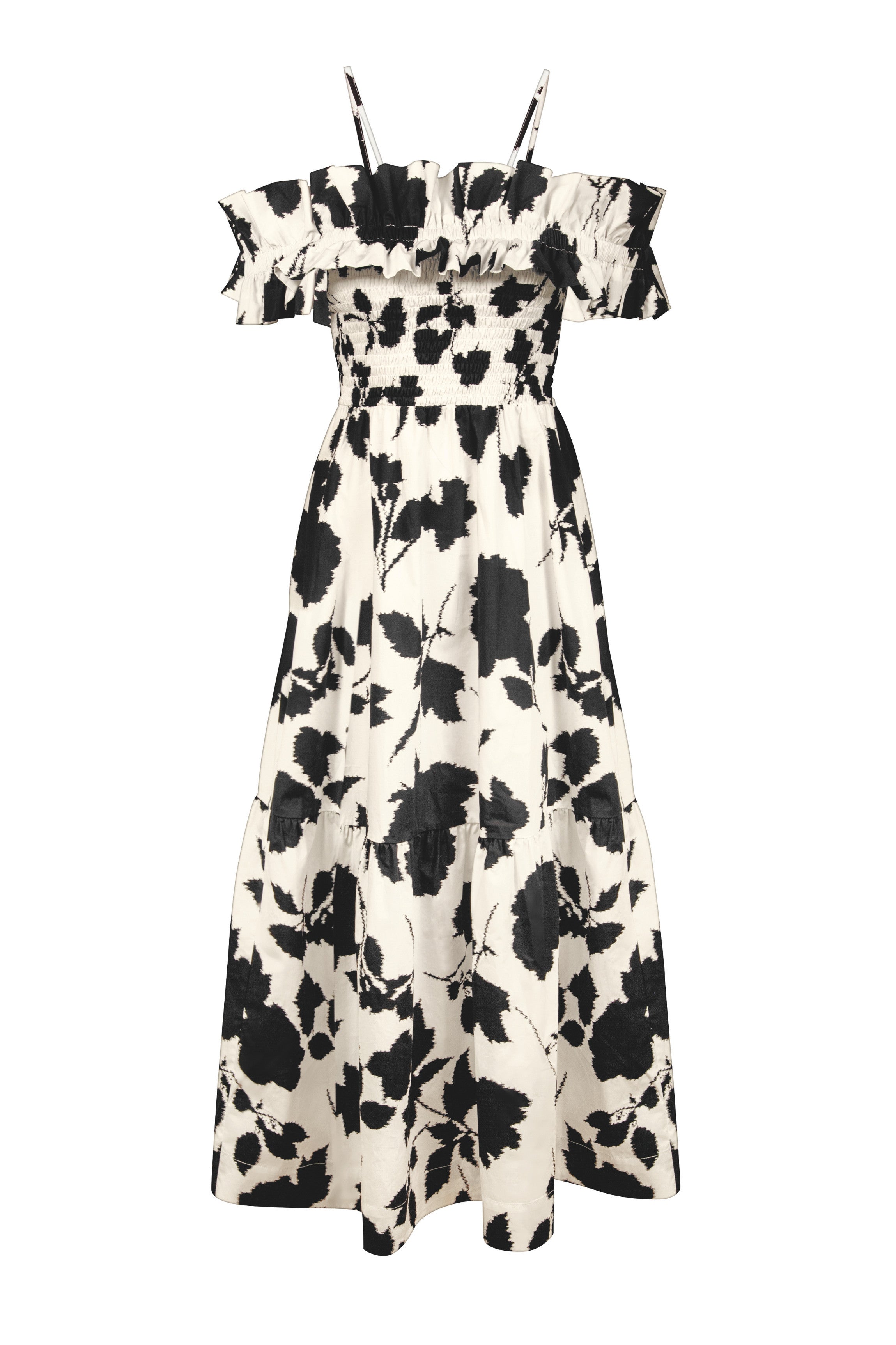 cadolle-robe-en-coton-noire-et-blanche-robe image 1