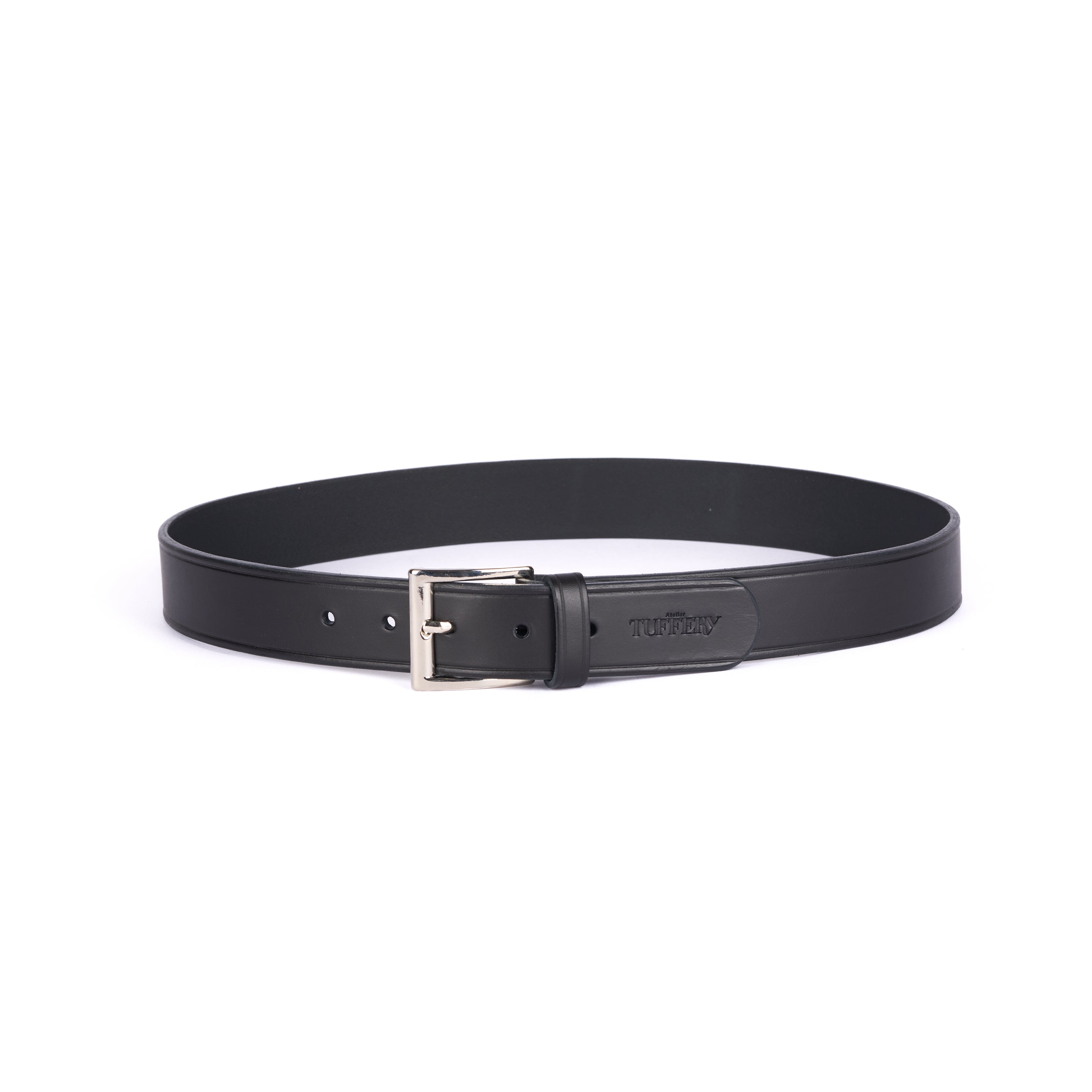 atelier-tuffery-ceinture-en-cuir-noir-femme image 1