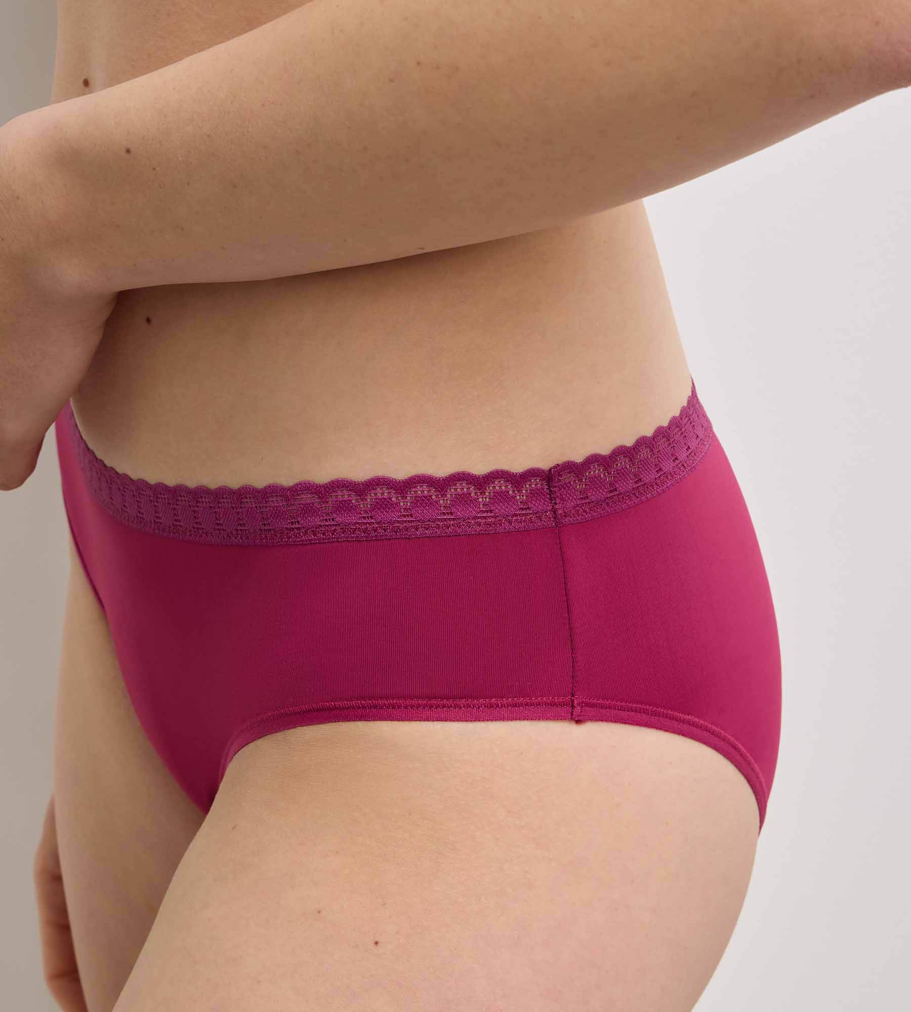 dim-daily-micro-culotte-femme-framboise-intense image 6