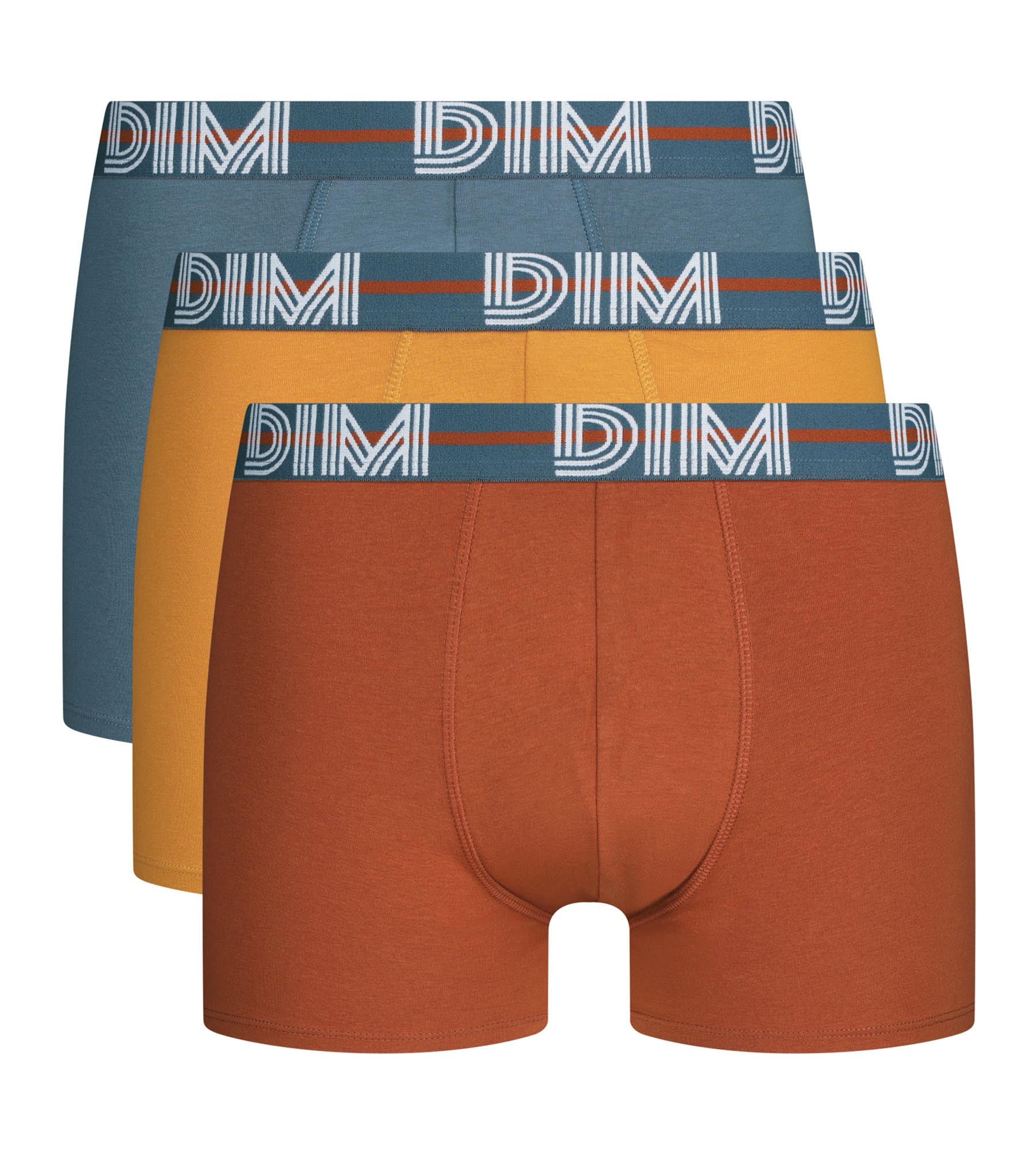 dim-lot-de-3-boxers-homme-powerful-velours-ceinture-graphique-noir image 3