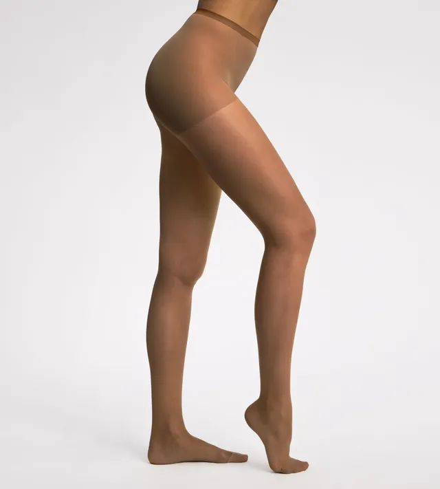 dim-nude-collant-transparent-brun-fonc-effet-seconde-peau image 1