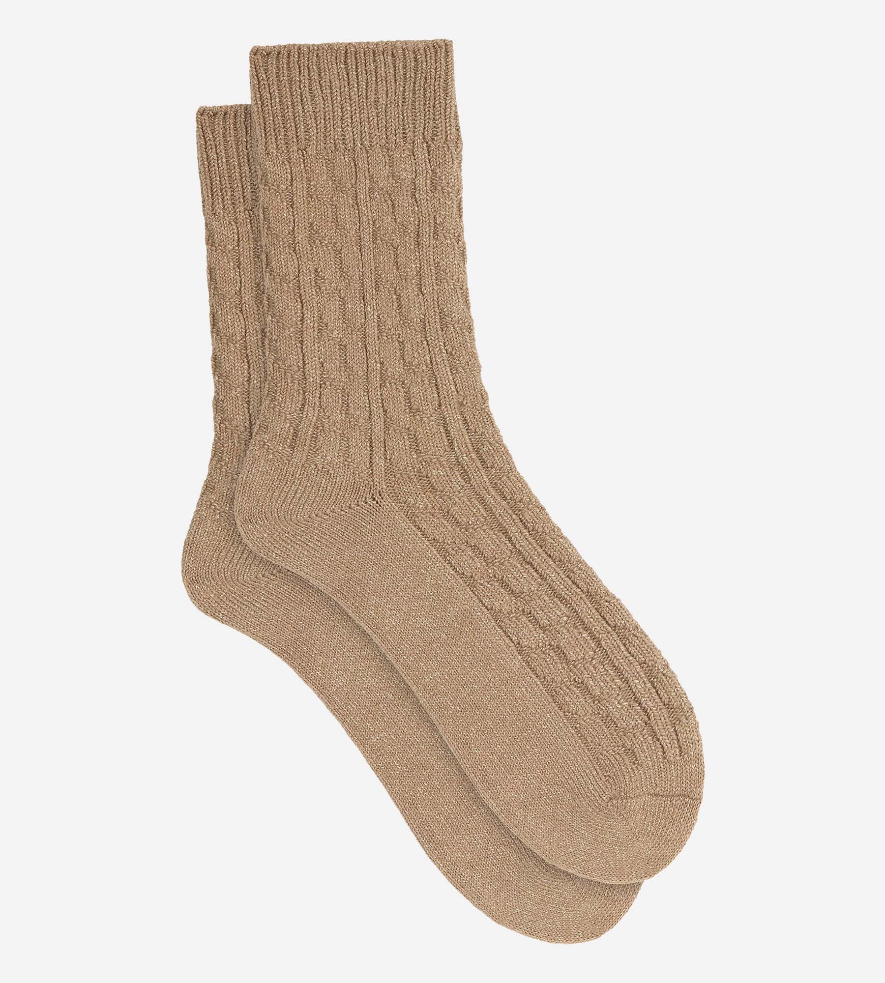 dim-la-mode-chaussettes-c-tel-es-femme-beige image 2