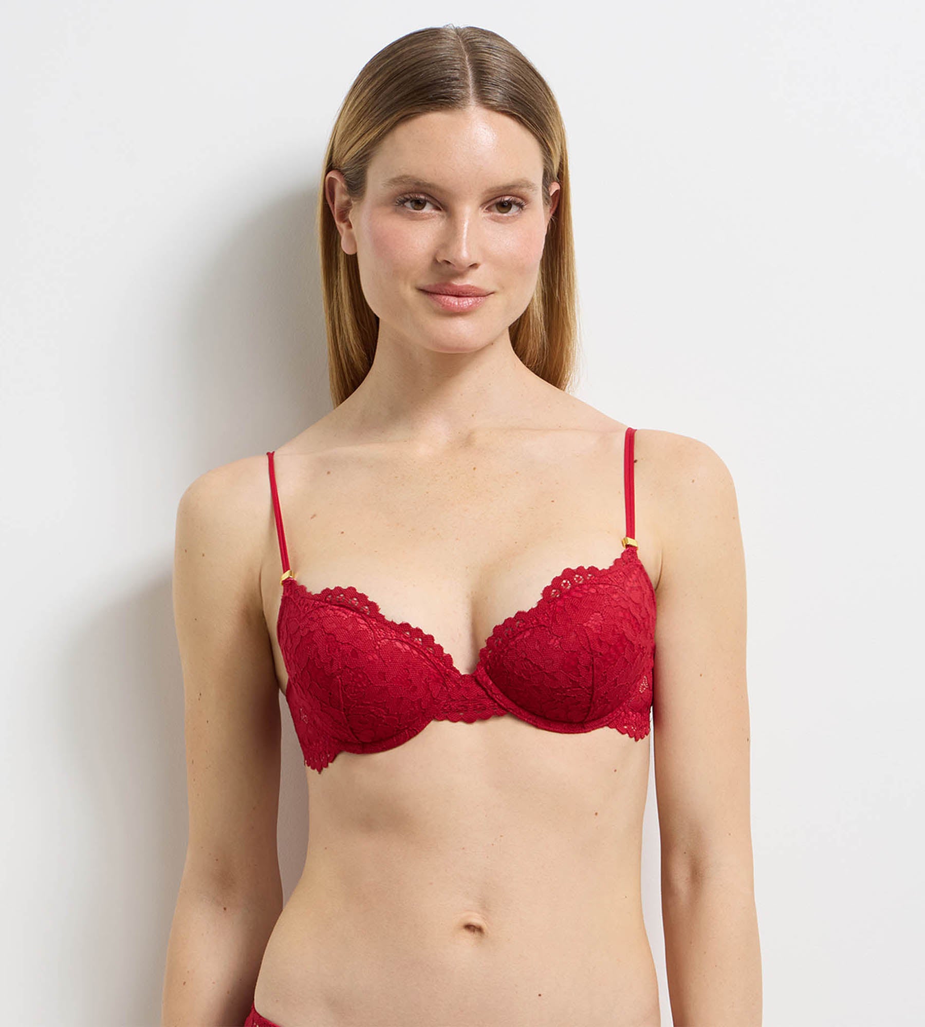 dim-burning-eclat-soutien-gorge-padd-armatures-dentelle-rouge image 2
