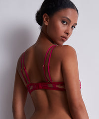aubade-wild-vibration-soutien-gorge-triangle-ultra-plunge-rose-vif image 4