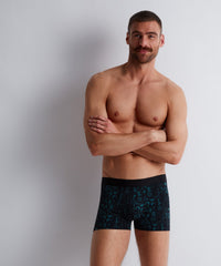 aubade-homme-lot-de-2-boxers-talisman-vert-noir image 2