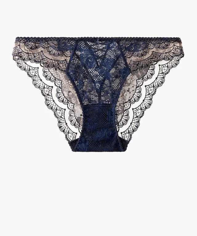 aubade-soleil-nocturne-culotte-italienne-bleu-cr-puscule-dentelle-et-la-age image 1