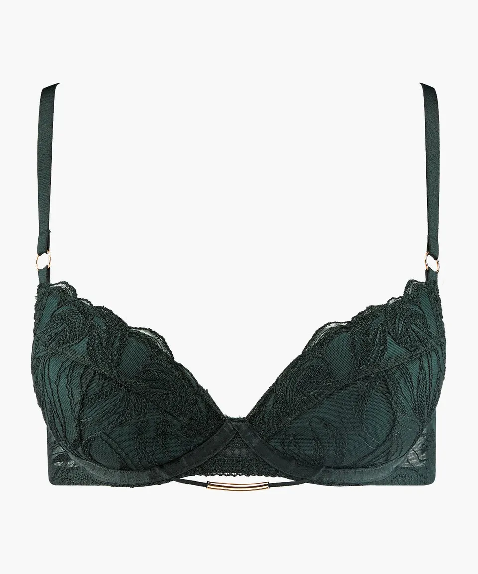 aubade-into-the-groove-soutien-gorge-push-up-forest image 1