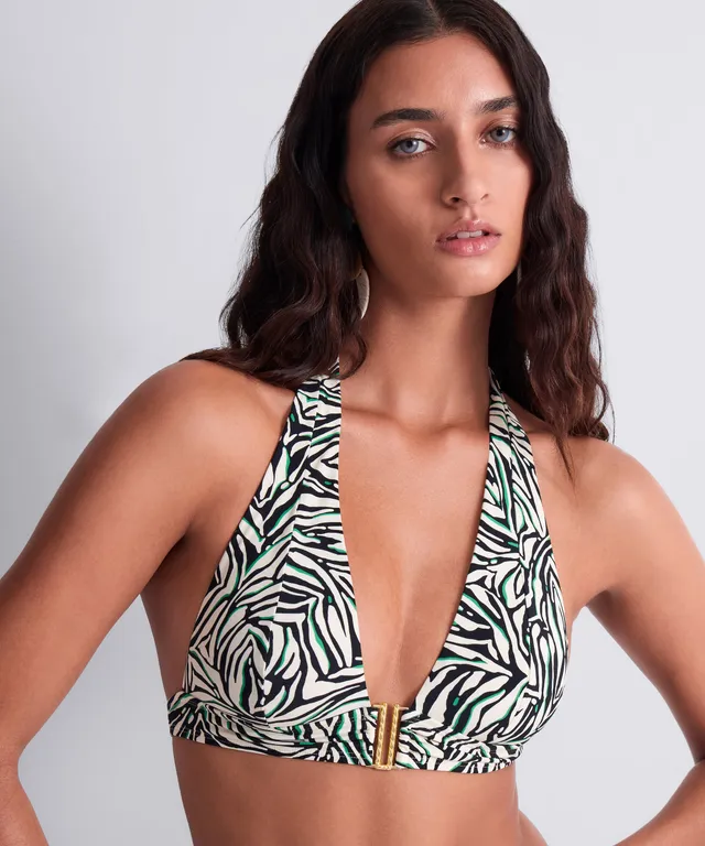 aubade-tropical-splash-haut-de-maillot-triangle-wild-stripes image 1