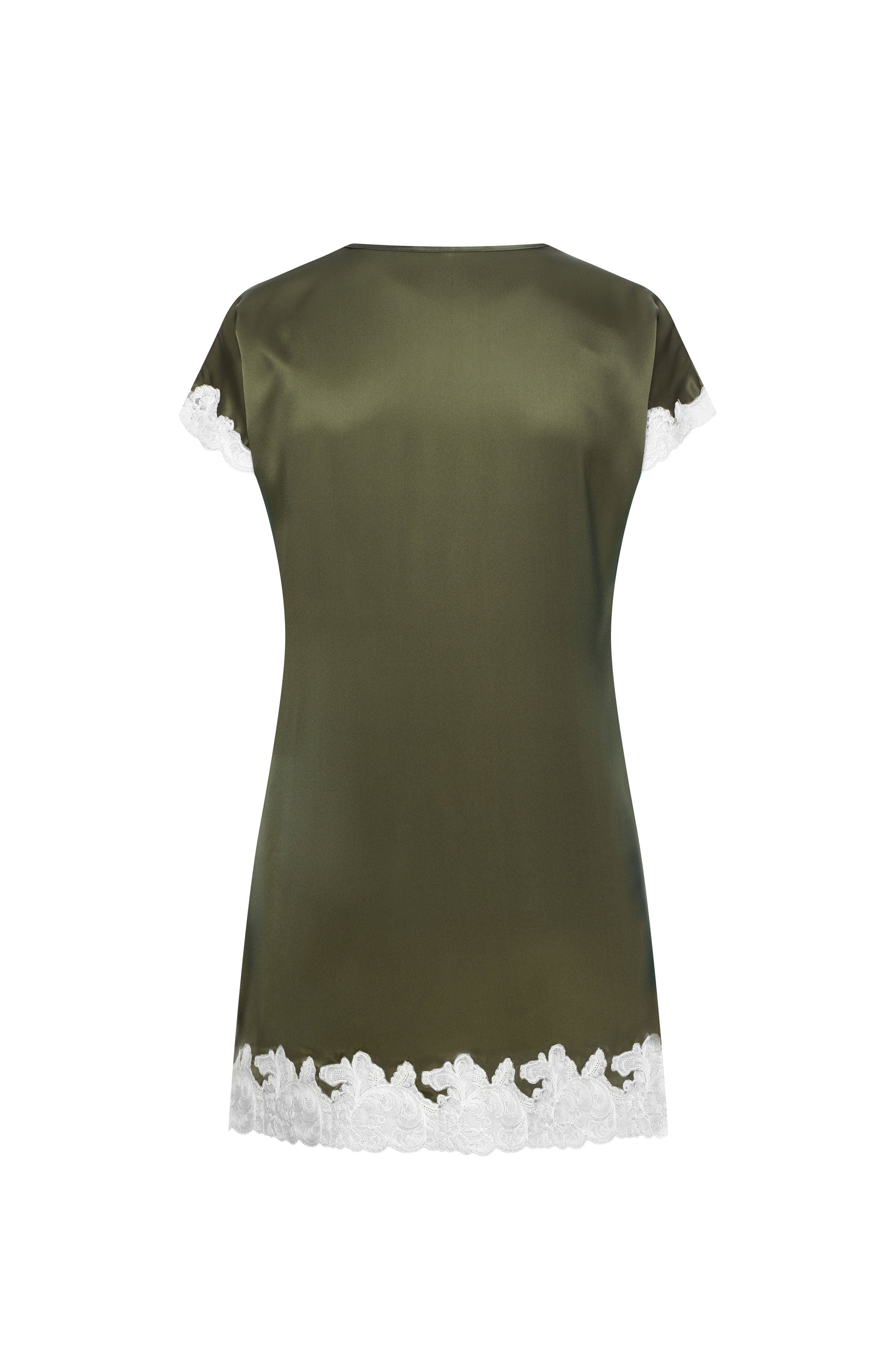 cadolle-t-shirt-soie-kaki-chemise-de-nuit image 2