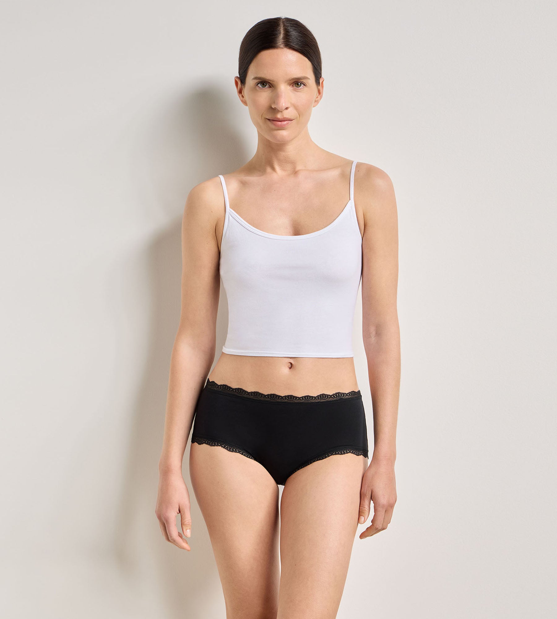 dim-daily-lot-de-2-shortys-femme-coton-dentelle-noir image 3