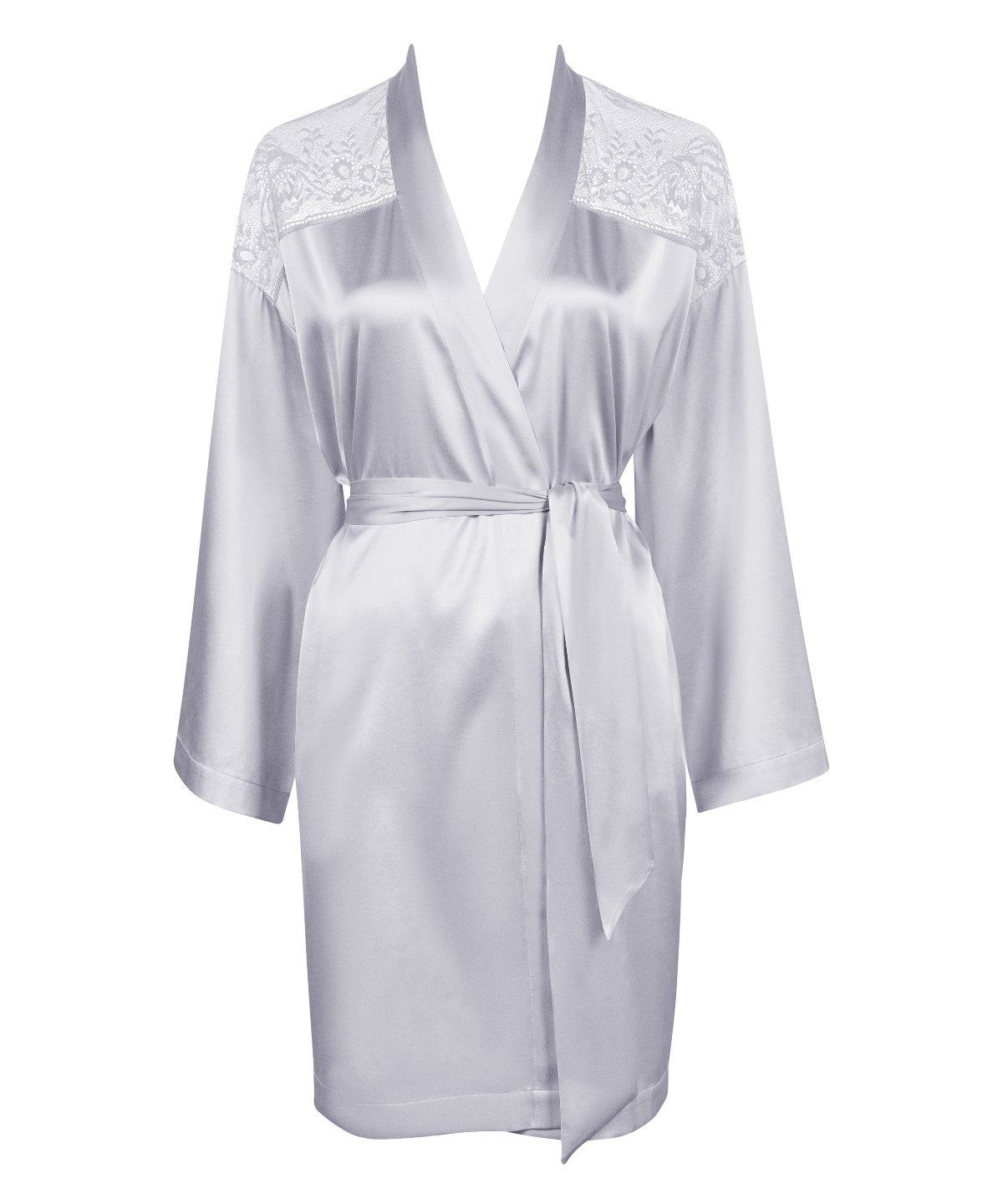 aubade-midnight-whisper-kimono-cosmos-silver-soie image 1