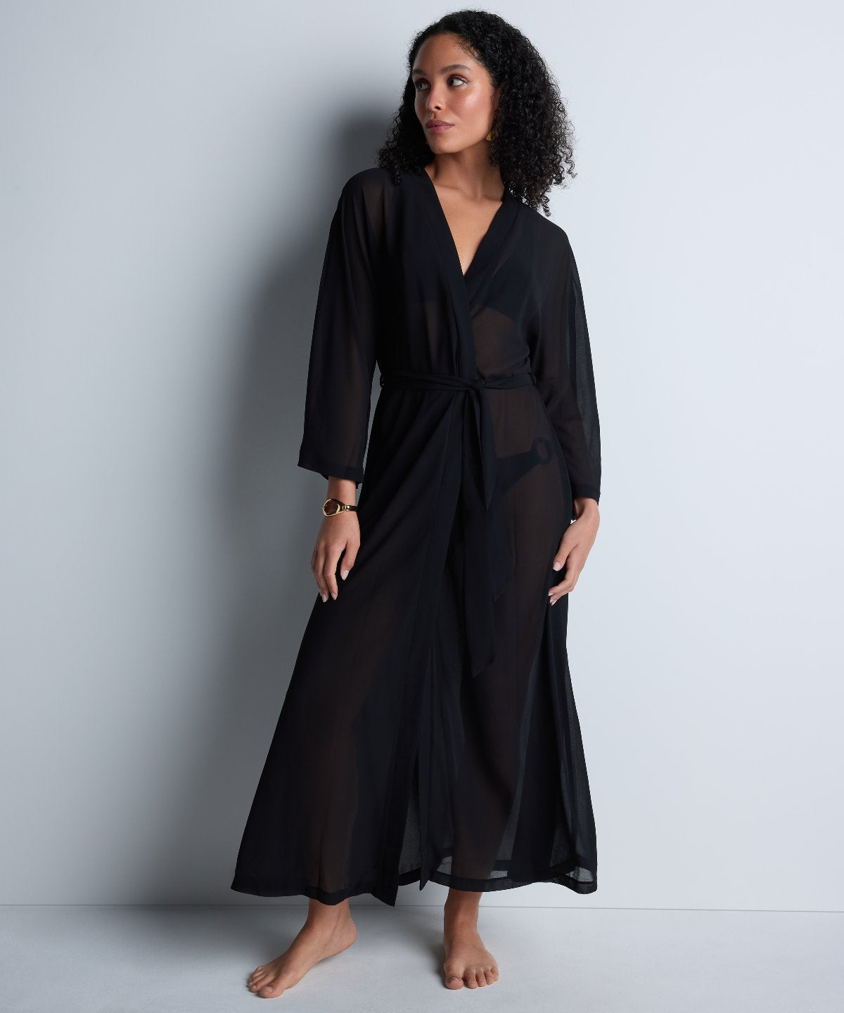 aubade-beach-walk-kimono-long-black image 5