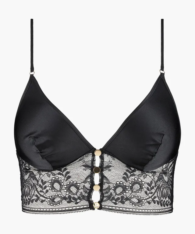 aubade-midnight-whisper-soutien-gorge-triangle-sans-armatures-noir image 1