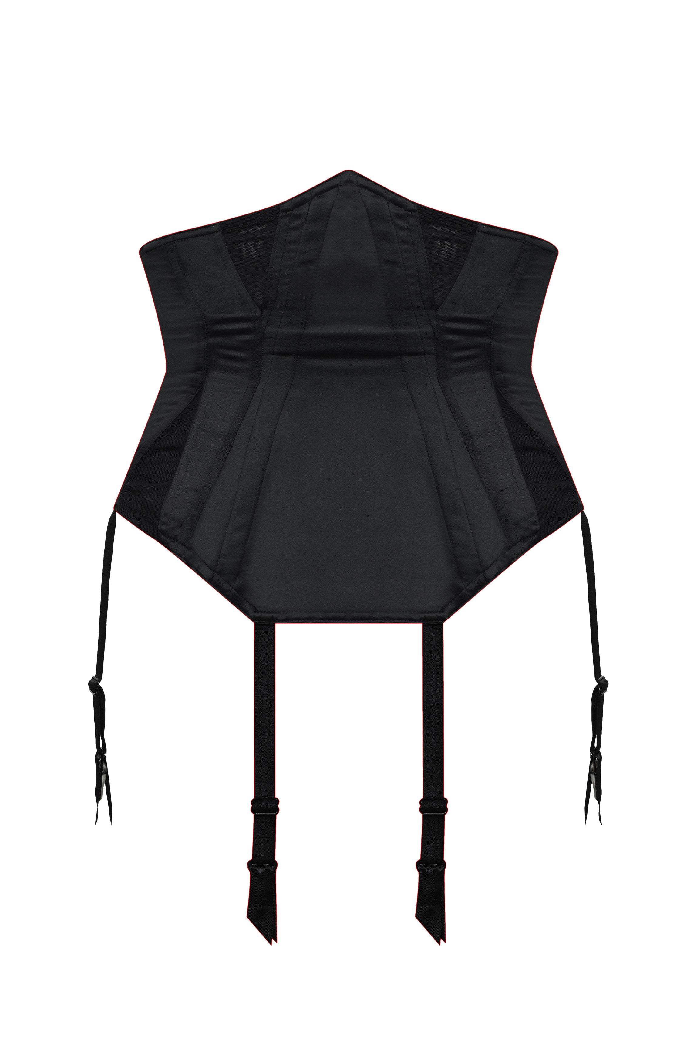 cadolle-crazy-horse-serre-taille-noir-satin image 1
