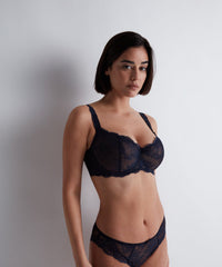 aubade-danse-des-sens-soutien-gorge-confort-demi-corbeille-bleu-evening-blue image 2