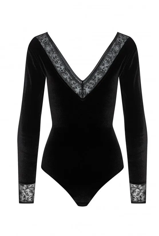 cadolle-elia-body-d-collet-velours-noir image 1