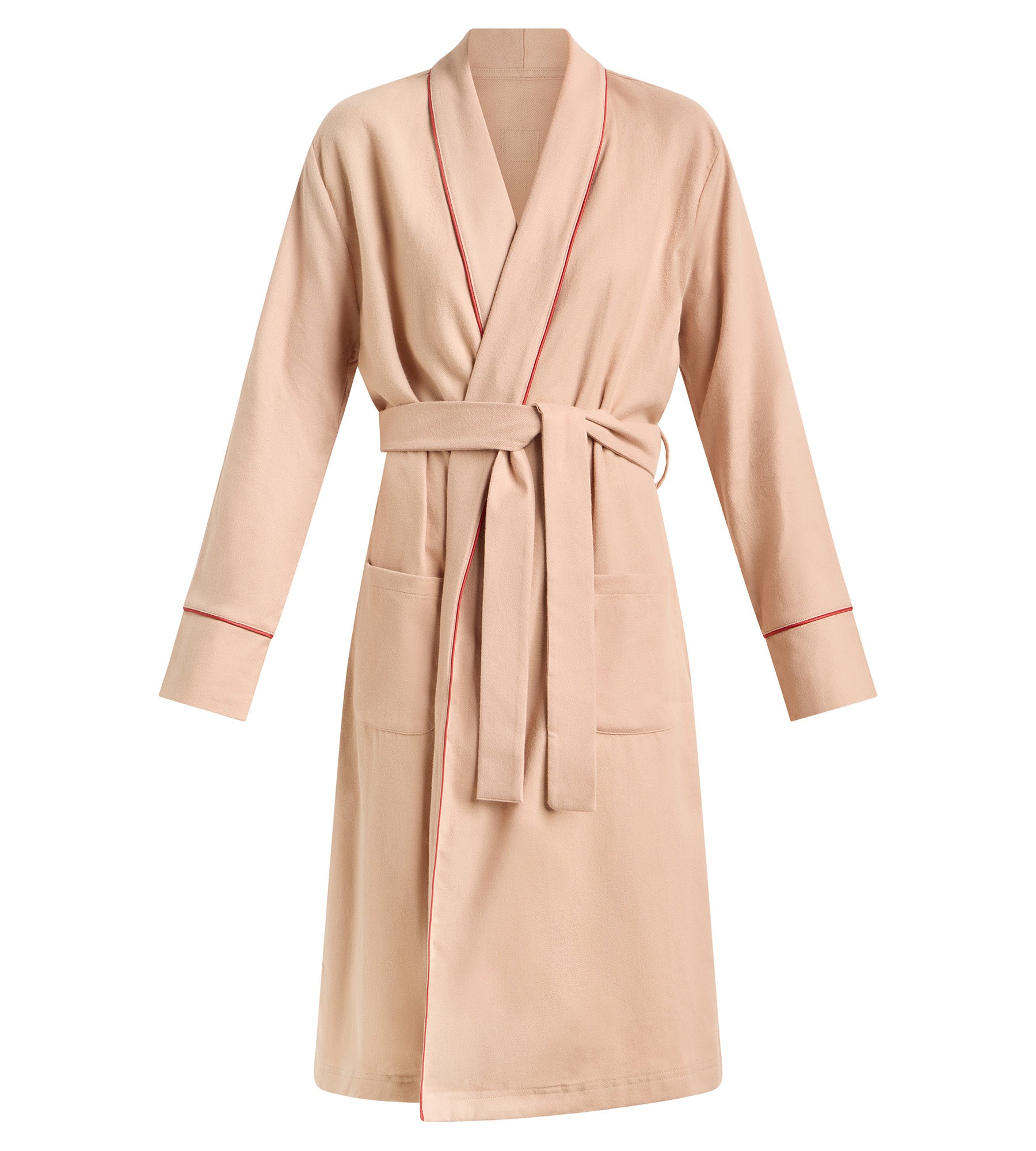 dim-x-ines-de-la-fressange-peignoir-femme-flanelle-coupe-longue-beige-soie image 5