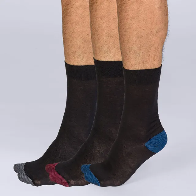 dim-mix-and-match-lot-de-3-mi-chaussettes-homme-coton-style-2 image 1