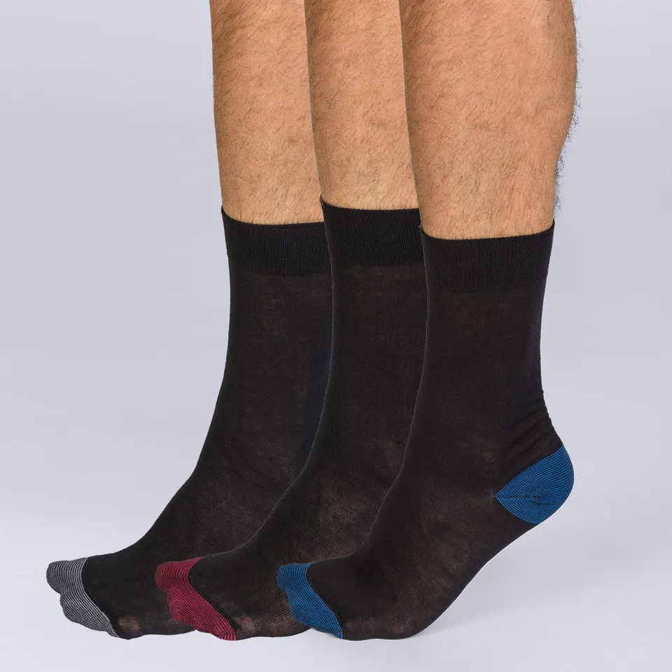 dim-mix-and-match-lot-de-3-mi-chaussettes-homme-coton-style-2 image 1